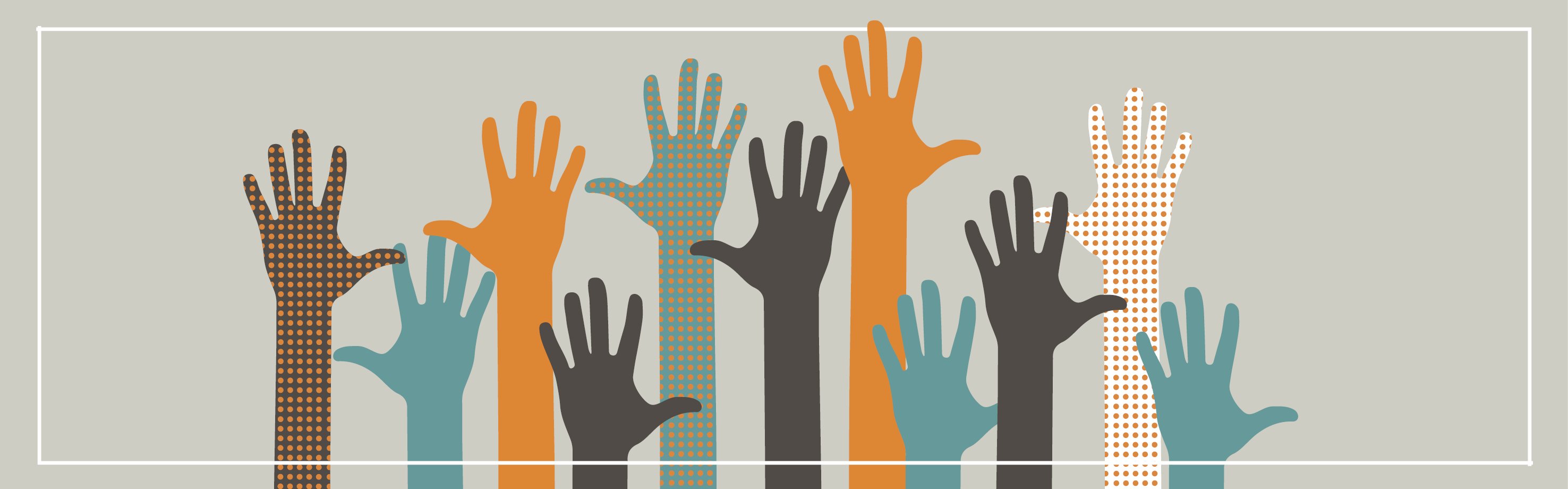 Animeret billede af hænder med forskellige farver viser mangfoldigheden i organisationen | Coor